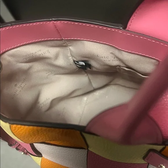 Kate Spade Vibrant Pink and Yellow Tote - Picture 4 of 10